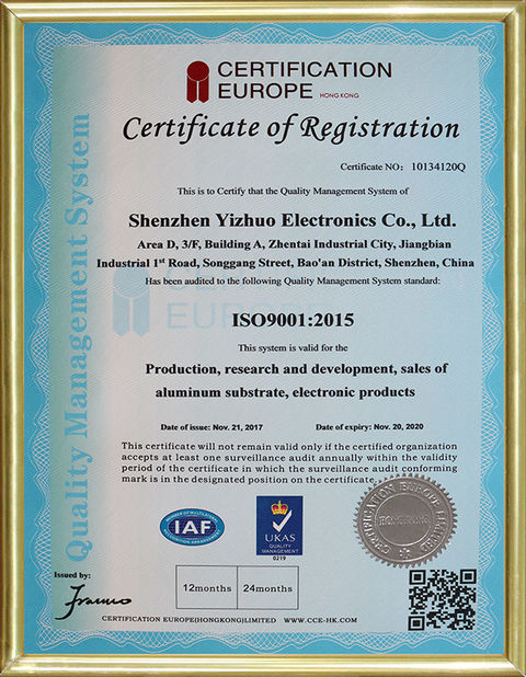 China Shenzhen Yizhuo Electronics Co., Ltd zertifizierungen